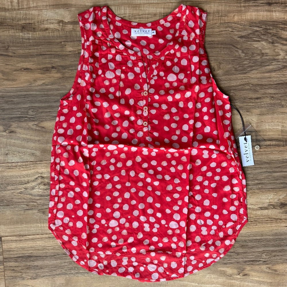 NWT - Velvet Febe Royalty Sleeveless Blouse XS